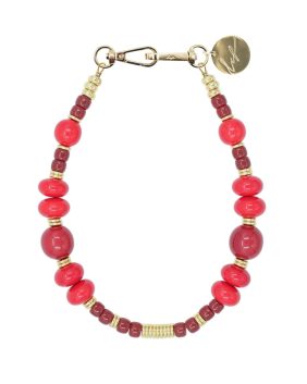 LaCoqueFrancaise - Noemi - crveni kratki lanac (40 cm)